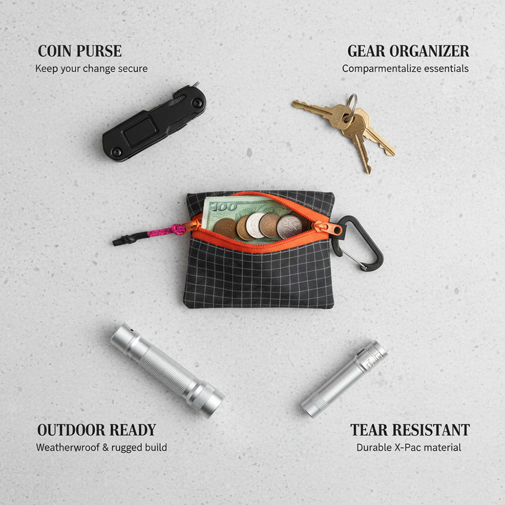 Edc Carry Kit - Borsa portaoggetti da esterno in UHMWPE,