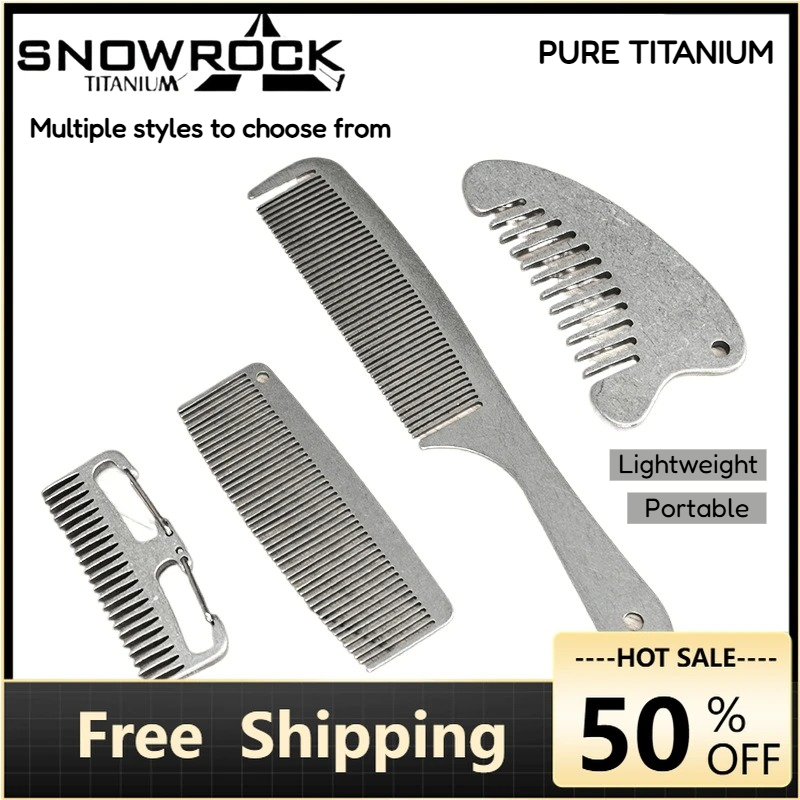Comb Pocket Titanium - Pettine a Mezzaluna SNOWROCK in Titanio