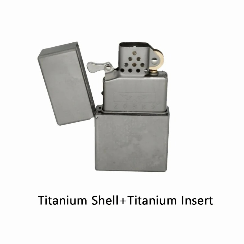 Lighter Insert Zippo - Accendino Zorro in lega di titanio