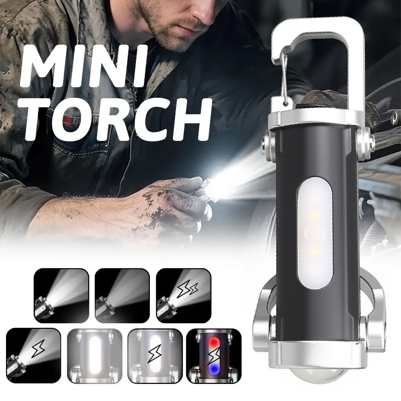 Keychain Flashlight - Mini torce portachiavi ricaricabili 800LM EDC