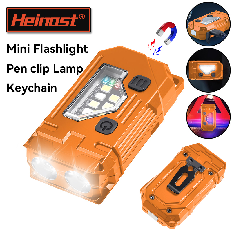 Keychain Flashlight - Mini portachiavi torcia EDC torcia magnetica