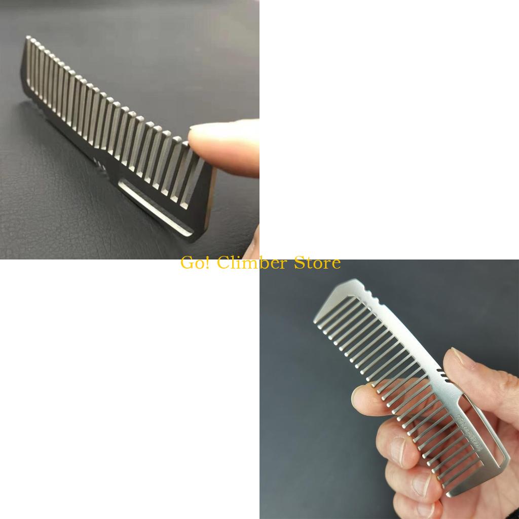 Comb Pocket Titanium - Q84C portatile per pettine in lega