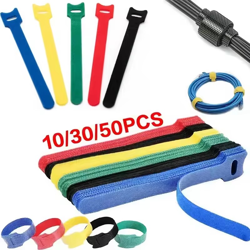 Gear Tie Reusable - 10/30/50 pezzi riutilizzabili fascette per cavi