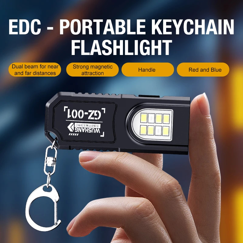 Keychain Flashlight - Portachiavi da Cintura Portatile, Mini Torcia,
