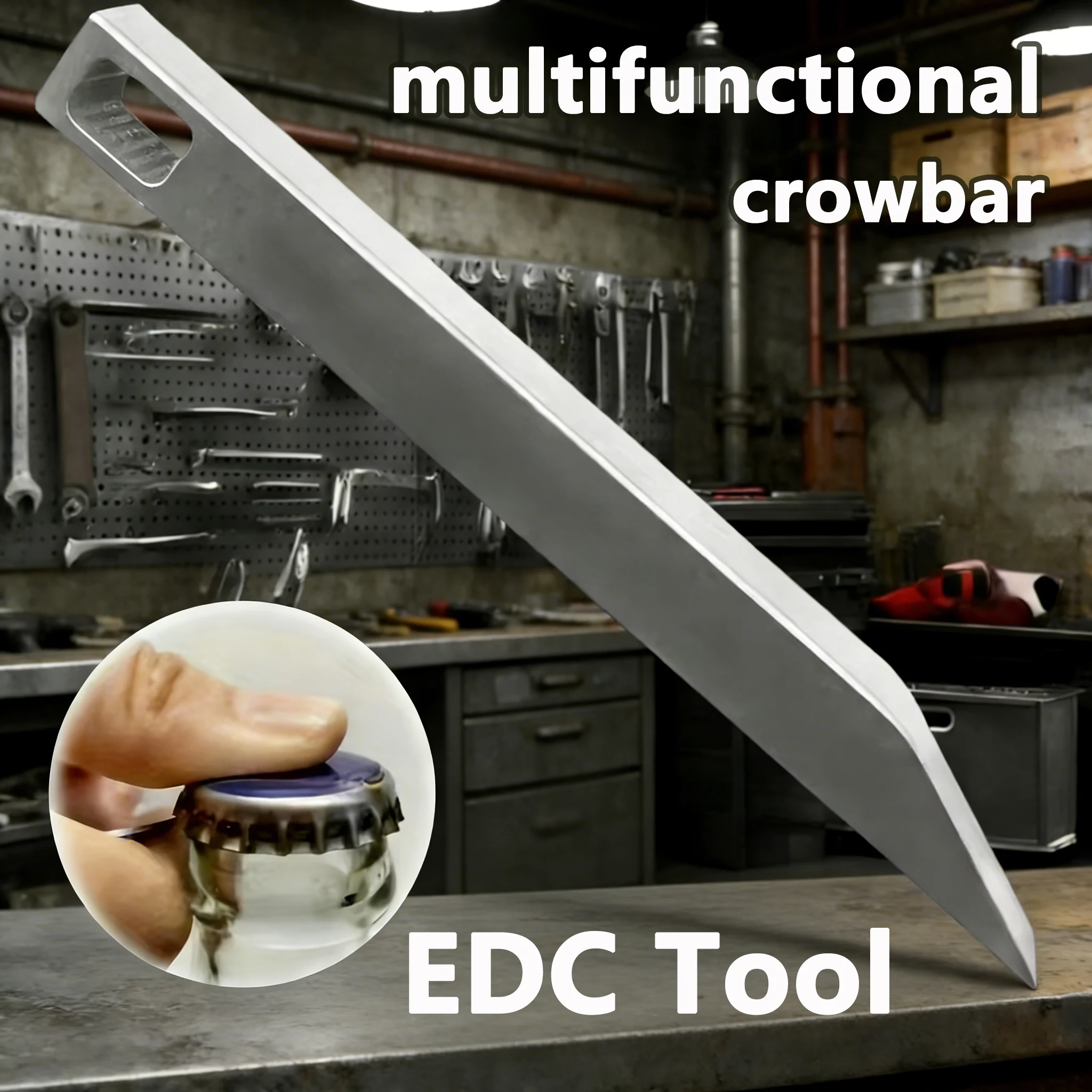 Edc (Every Day Carry - Robusto Portachiavi Multifunzione EDC in Acciaio