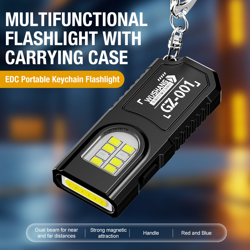 Keychain Flashlight - Torcia LED COB Portatile con Clip,