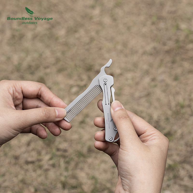 Pettine pieghevole in titanio  - Comb Pocket Titanium recensione e prezzo